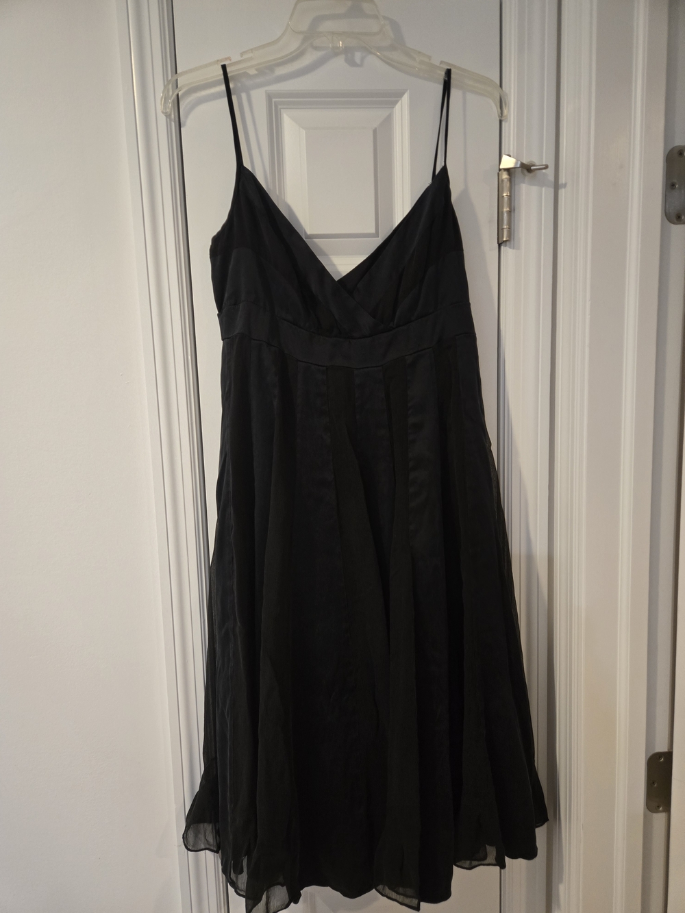 Diane von Furstenberg Black Silk Striped Midi Roma Dress
